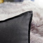 Jeanerlor 26"x26" Decorative Cotton Linen Couch Throw Pillow Case Cool Durable Classy Euro Sham Comfortable Cushion Cover for Wedding Party Gift/Car(65 x 65cm) Dark Grey