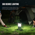 Lichamp LED Camping Lantern, 4 Pack Battery Powered Flashlight for Power Outages, Portable Collapsible Hanging Light Essential for Home, Outdoor, Emergency Lamp Survival Kit Gear for Hurricane, Gray