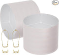 White lamp shades,linen lamp shade,lampshades set of 2 with 2 lamp shade harp,drum lamp shades for table lamps,15" Top X 15" Bottom X 12" H,Spider Fitter, Easy Assembly Required