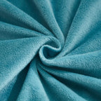 JAUXIO Diamond Pinch Pleated Crystal Velvet Pillowcases 2 Pack Solid Pintuck Throw Cushion Cover for Home Decor Hidden Zipper Closure (Teal Blue, Standard)