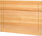 CONSDAN Wood Cutting Board for Kitchen, 16 x 12, USA Grown Solid Hickory Hardwood, Edge Grain, Chopping Board, Butcher Block with Juice Groove, Prefinished with Food-Safe Oil, 1" Thick