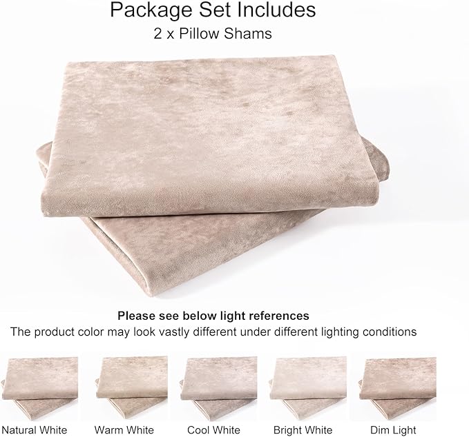 PHF Truly Velvet Pillowcases Standard Size, No Insert, 2 Pack Ultra Soft Breathable Pillow Shams Covers with Envelope Closure, 20" X 26" Luxury Cozy Warm Fuzzy Flannel, Rose Pink