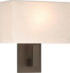 XiNBEi Lighting Bedside Wall Lamp, Single Wall Sconce Lighting with Fabric Shade Dark Bronze Reading Wall Mounted Light for Bedroom Living Room XB-W1289-DB