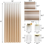 Bathroom Sets with Shower Curtain and Rugs and Accessories, Glass Bathroom Accessories Set Clear Bathroom Set Bathroom Sets, Beige Bath Mat and Diamond Soap Dispenser for Bathroom Decor