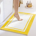 GRANNY SAYS Microfiber Bathroom Rugs Non Slip Washable, Water Absorbent Bathroom Mats for Tub Non Slip, Soft Bath Mats for Floor & Shower, Long Bath Rug, 24" x 36", Yellow