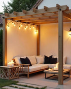 25FT Outdoor String Lights Waterproof, Patio Lights with 13 S14 Edison Bulbs, 120V LED Outside Lights for Porch, Balcony, Gazebo, Bistro, Garden, Backyard and Cafe Decor