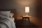 Square Lampshades Set of 2, Linen Lampshades L6.3"x W6.3" x H9.84" High, Easy Assembly Replacement Fabric Shades for Table Lamps Floor Lamps, Beige Color