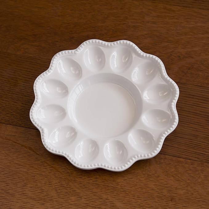 Beatriz Ball VIDA Alegria Deviled Egg Platter (White)