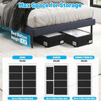 2 Pack Under Bed Storage with Wheels 6.7" Height, Rolling Storage Bins XL 50L, Underbed Shoe Storage Containers with Label & Clear Lid, Dorm Under bed Drawers for Clothes, Shoes, Quick Assembly, Black