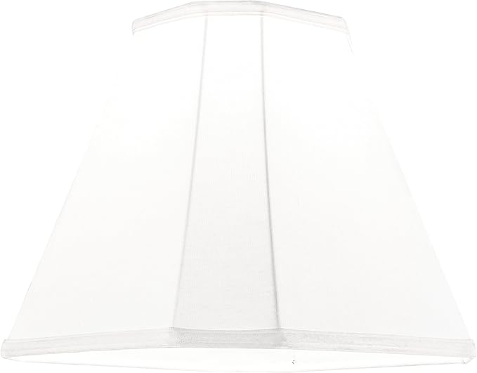 GO&SO Set of 2 Off White Fabric Lampshade Bell Lamp Shades,6.5"Top x 13"Bottom x 10.5''Height, Traditional Linen Lamp Shade for Table & Floor Lamps -Hand Crafted -Spider Fitter -Medium Decor Shades