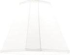 GO&SO Set of 2 Off White Fabric Lampshade Bell Lamp Shades,6.5"Top x 13"Bottom x 10.5''Height, Traditional Linen Lamp Shade for Table & Floor Lamps -Hand Crafted -Spider Fitter -Medium Decor Shades