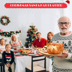 AWIZOM Christmas Hat Wooden Serving Tray Christmas Bamboo Platter Santa Hat Shape Wooden Charcuterie Board Wood Snack Dish Plate for Xmas Holiday Housewarming Present,14.17x10.79x0.59 Inch
