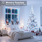 800 LED Christmas Lights Outdoor Indoor, String Lights for Outside with 8 Modes Waterproof, Plug in Twinkle Light Clear Wire for Xmas Tree, Patio, Garden, Party Decorations, White
