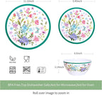 Melamine Dinnerware Set 12-Piece for 4 Dish Set Plates Bowls Unbreakable Dishware for Indoor Outdoor Use Lightweight Durable for Camping Picnics Parties Green