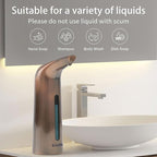 Convenient Automatic Soap Dispenser,4 Adjustable Levels Touchless Hand Sanitizer Pump with Infrared Sensor, 400 ml Countertop Electric Dispenser for Bathroom,Kitchen