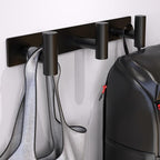Coat Rack Wall Mounted-3 Hooks,Heavy Duty Stainless Steel Wall Hooks for Towel Coat Bag, Hat Rack Coat Hanger Coat Hooks Towel Racks for Bathroom Entryway Kitchen Hotel Office (Black, 2 Packs)