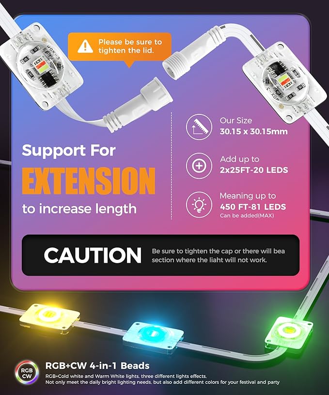 POOFZY Permanent Outdoor Lights for House,50ft RGB+IC Smart Outdoor Decor, 50 Scene Modes,App/Remote Control,IP67 Waterproof,for Christmas,Halloween,Daily & Holiday Party Decor,House Roof Lighting