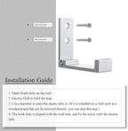 OHIYO 4pcs Folding Coat Hooks Heavy Duty Wall Hooks for Hanging Bags Hooks Headphone Holder No Rust Wall Mounted for Hat, Bags, Jacket, Towel (Silver)