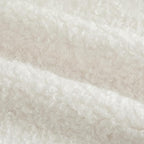 Pack of 2 Curly Teddy Wool Faux Fur Throw Pillow Covers Fuzzy Accent Soft Sherpa Pillowcases Sheepskin Fleece Decorative Cushion Case for Sofa Couch Living Room 22x22 Inch Neutral White