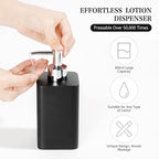 Bathroom Accessories Set, 4 Pcs Bathroom Accessory Set, Soap Dispenser, Toothbrush Holder, Qtip Holder Set, Bathroom Sets Complete, Bathroom Sink Set for Modern Home Decor, Black
