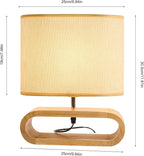 Eapmic Table Lamp,Bedside End Table Lamp Traditional Nightstand Desk Lamp Geometric Lamp with Shade for Living Bedroom Office (Modern,Style 1)