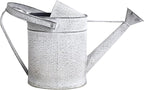 Vintage Metal Watering Can with Handle Rustic Farmhouse Watering Can Flower Pot Distressed Decorative Planter for Indoor Outdoor Garden Balcony Courtyard (Gray#2)