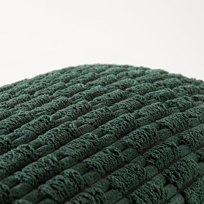 Fancy Homi Dark Green Long Body Lumbar Decorative Throw Pillow Covers 20x54 Inch for Bed Couch Bedroom Bench, Soft Corduroy Rectangle Solid Pillow Case 50x137 cm, Rustic Farmhouse Boho Room Decor