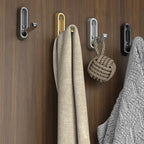 2PCS Folding Coat Hook, Heavy Duty Wall Hooks Made of Zinc Alloy, Foldable Wall Hooks for Hanging Coats, Scarves, Hats, Bathrobes, Keys, Bags(Gray)