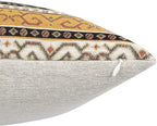 Kilim Throw Pillow Covers Mustard Yellow and Black - 14 x 24 Inches Decorative Lumbar Pillows, Boho Room Decor for Couch, Bohemian Outdoor Case for Farmhouse, Ethnic Shams, Patio