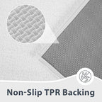 Bathroom Rugs 24" x 60", Non-Slip Extra Soft Absorbent Bath Rugs, Machine Washable Quick Dry Bath Mats for Bathroom Floor, Shower, Bathtub and Sink, White