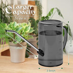 Plastic Watering Can - with Long Spout - 1/4 Gallon - 34 Oz - Grey