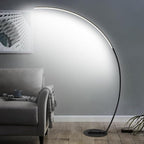 67in Dimmable LED Arc Floor lamp with 3 Color Temperatures, Modern Floor Lamps for Living Room, Standing Tall Lamp with Remote Control Reading Ambient Lighting for Bedroom Office Living Room