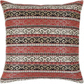 Tapestry Stylish Red-Black 20"x20" Pillow Cover Sham Slipcover Ethnic Kilim Aztec Pattern Throw Decorative for Home Decor, Sofa, Couch, Porch, Patio, Window Seat