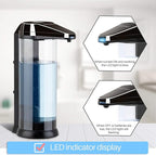 Secura 17oz / 500ml Premium Touchless Battery Operated Electric Automatic Soap Dispenser w/Adjustable Soap Dispensing Volume Control Dial (Dark Gunmetal)