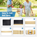 Outdoor Picnic Blankets Waterproof Large, Sandproof Backing Portable for Family, Friends, Kids, Picnic Mat Machine Washable for Camping Party, Grass, Beach Park, Playground(Butter Yellow)