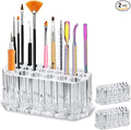 BY ALEGORY Acrylic Nail Art Tool Organizer Storage for Storing Pro Beauty Finger Nailcare Art Kit Tools Makeup Display Case Refillable Container Holder Organization (2)