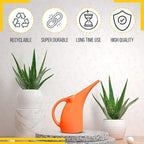 KP KOOL PRODUCTS 1/2 Gallon Watering Can - Small Indoor/Outdoor Plastic Waterer - Orange - 1 Pack