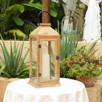 Bdor 2 Pack Large 22.5 Inch Decorative Lanterns with Flameless Pillar Candles, IP65 Waterproof Black Metal Lanterns for Home Decor, Indoor Outdoor, Front Porch, Garden, Farmhouse, Wedding Use