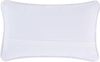 Boho Living Jada Decorative Throw, Includes Accent, Premium Woven Design, Living Room Décor, (1) 12" x 20" Pillow Cover with Insert, White