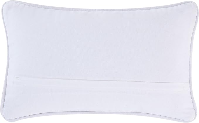 Boho Living Jada Decorative Throw, Includes Accent, Premium Woven Design, Living Room Décor, (1) 12" x 20" Pillow Cover with Insert, White
