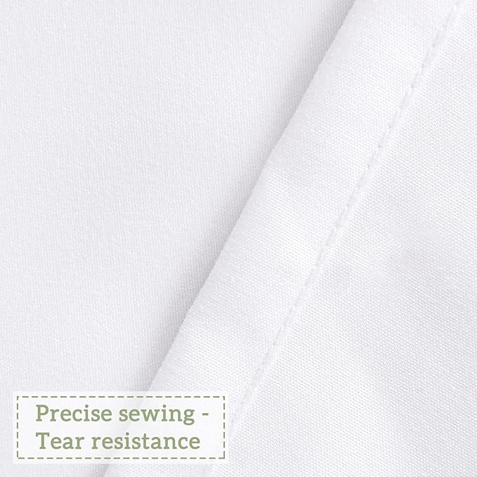 Elegant Ruffle White Shower Curtain 72" x 72", Ruched Microfiber Vintage Rustic Bath Curtain for Bathroom, Boho Farmhouse Bathroom Decor, Durable and Fade Resistant (LQ-38)