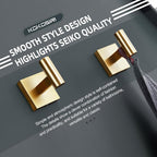 KOKOSIRI Robe Hooks Bathroom Towel Coat Hook for Bath Kitchen Wall 2 Pack Brushed Gold Stainless Steel B1013BG-P2
