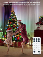 1000 LED Color Changing Christmas String Lights, 328FT Warm White Multicolor Outdoor Fairy Lights with Remote, Timer, Memory, 8 Modes, Waterproof Christmas Tree Lights for Bedroom Patio Party