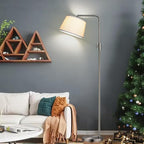 【Upgraded】 Dimmable 1000 Lumens LED Edison Bulb Included, Brushed Nickel Arc Floor Lamps Modern Standing Lamp Tall Lamps for Living Room Bedroom