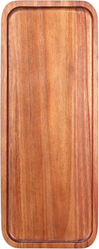 Wooden Serving Platters Long Charcuterie Boards Acacia Wood Decorative Trays for Home Decor Cheese Board Snack Appetizer Plates Kitchen Dinner Tray for Food Dish Rectangle Cake Dessert Platter