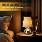 Rechargeable Cordless Small Funky Table Lamp, Battery Operated Remote Control Disco Mini Table Lamps for Bedroom Nightstand, Funky Small Table Lamp for Small Spaces for Kitchen Counter, Bookshelf