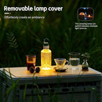 NxyznmqlCamping Essentials, Rechargeable Waterproof LED Color Changing Light, Waterproof Portable Light with Bottle Adapter, Outdoor Emergency Light (Green)