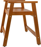 VaeFae Teak Shower Chair with Arms, 22" Shower Bench, Spa Bath Seat for Bathroom, Wooden Shower Stool for Inside Shower