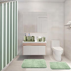 21 Pcs Bathroom Accessory Set with Waterproof Shower Curtain and Non Slip Mat,Resin Bath Set with Toothbrush Holder and Lotion Soap Dispenser,Bathroom Countertop Organizer Set for Home Apartment