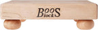 John Boos B Series Square Wooden Maple Cutting Board 9”x9” – 1.5” Thick, 3.7-lb Non-Reversible Butcher Block with Wood Bun Feet & Edge-Grain